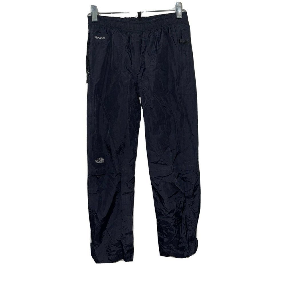 North FACE Waterproof Hyvent Black Pants Size Medium Youth 10/12 (Q)